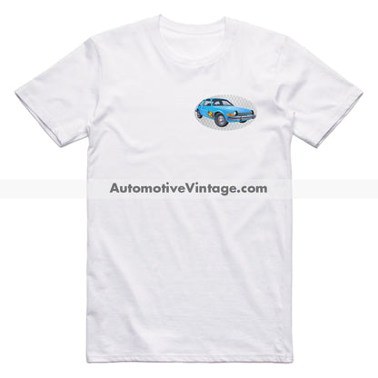 Wayne’s World AMC Pacer Famous Car Chest Logo T-shirt White / S Famous Car T-Shirt