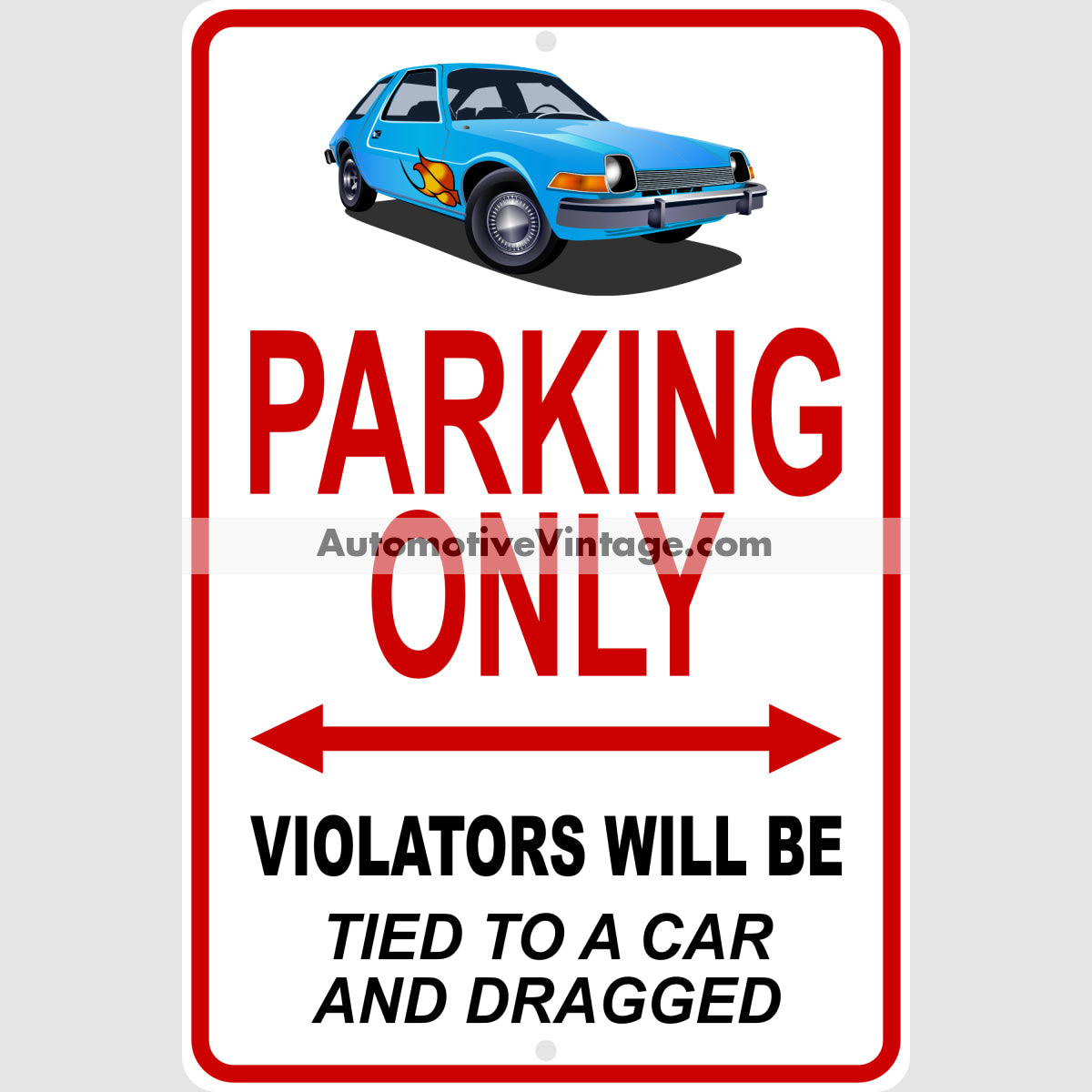 Wayne’s World Amc Pacer Famous Car Metal Parking Sign
