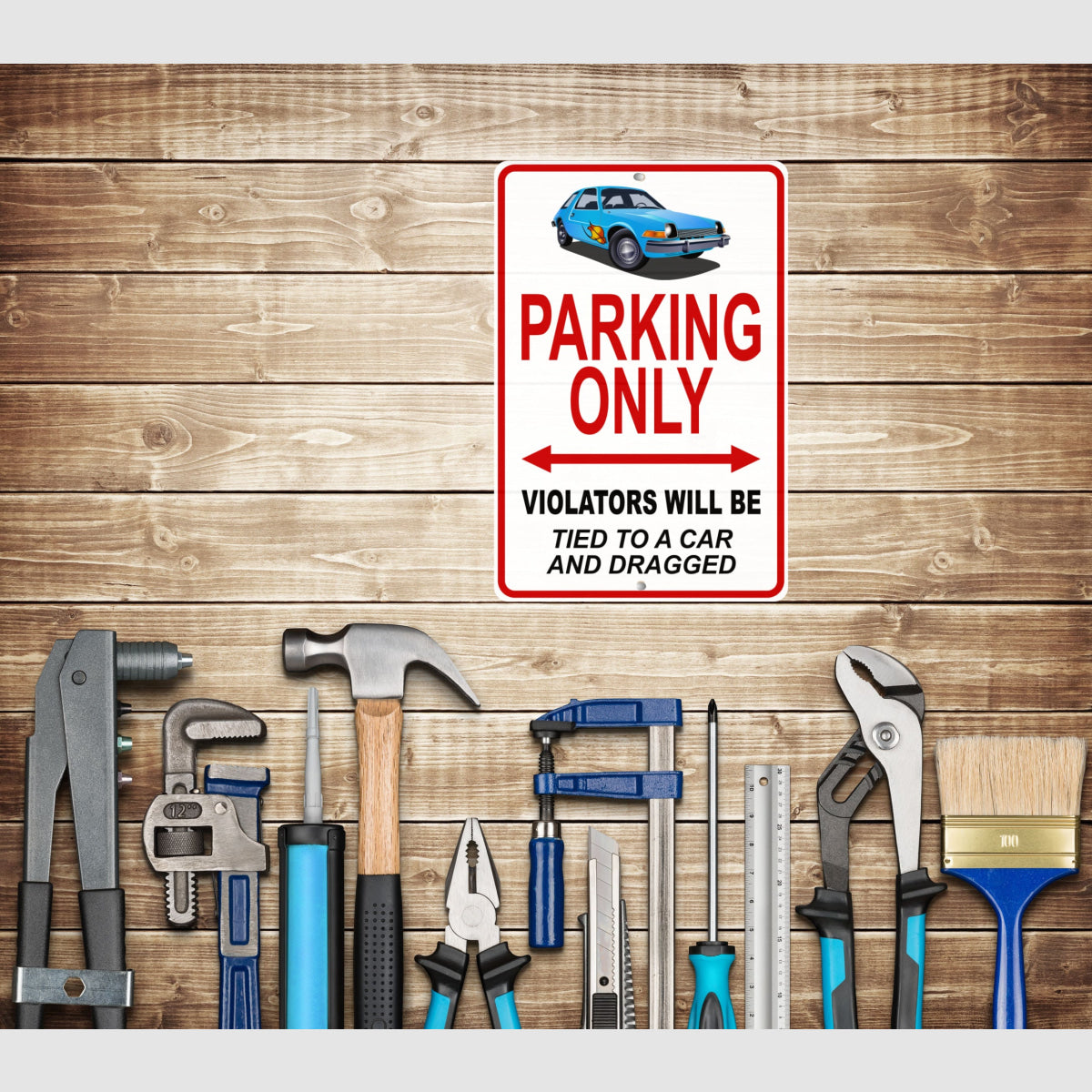Wayne’s World Amc Pacer Famous Car Metal Parking Sign