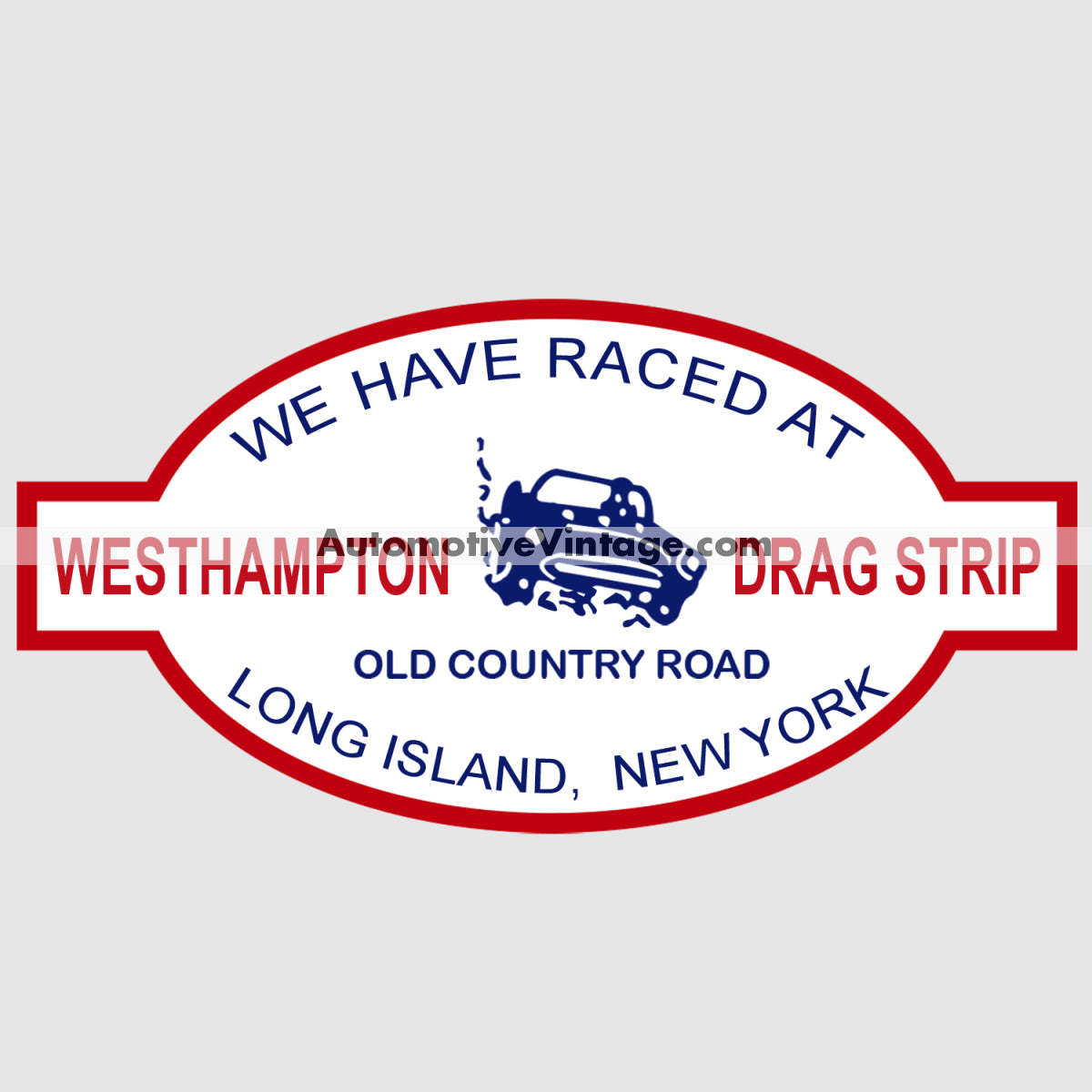 Westhampton Drag Strip Long Island New York Racing Car Sticker Stickers