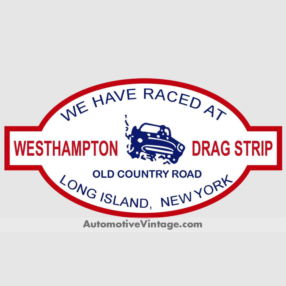 Westhampton Drag Strip Long Island New York Racing Car Sticker Stickers