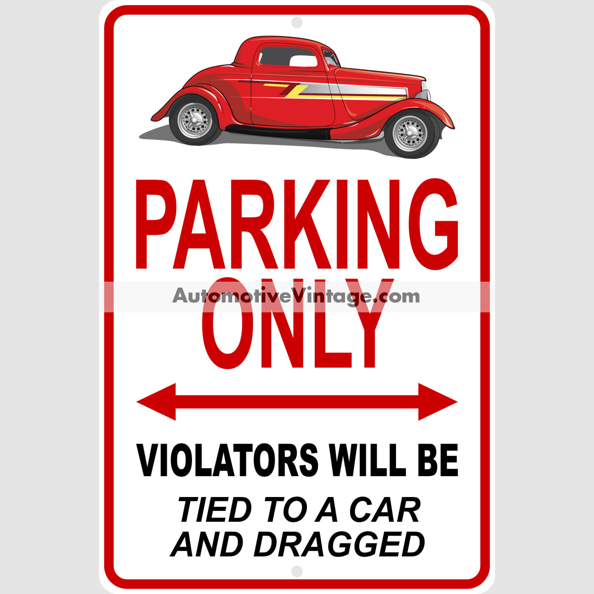 Zz Top Ford Coupe Famous Car Metal Parking Sign