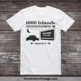 1000 Islands Drive-In Alexandria Bay New York Movie Theater T-Shirt White / S Drive In T-Shirt