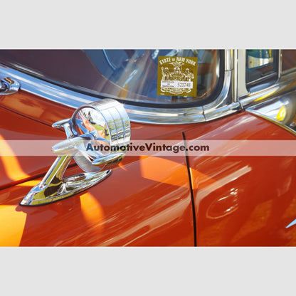 Vintage 1956 New York Windshield Inspection Sticker