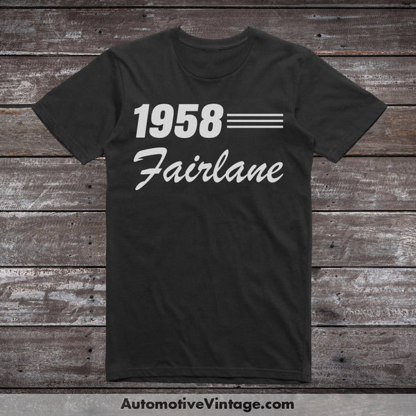 1958 Ford Fairlane Car Model T-Shirt Black / S T-Shirt