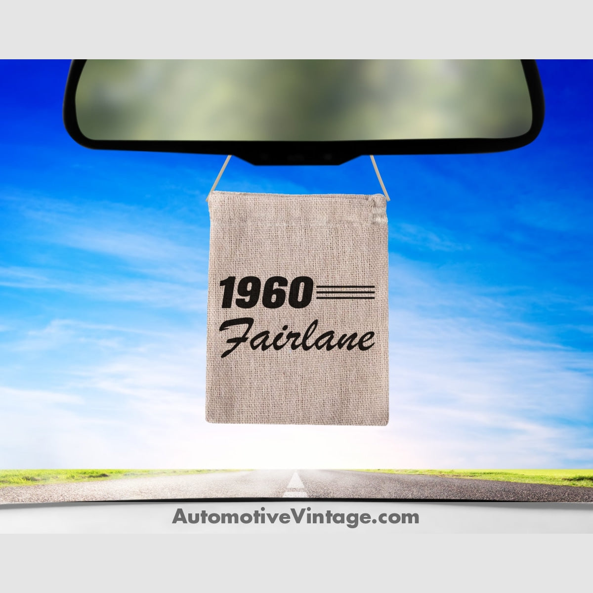 1960 Ford Fairlane Burlap Bag Air Freshener Baby Powder Car Model Fresheners