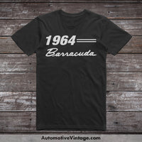 1964 Plymouth Barracuda Car Model T-Shirt Black / S T-Shirt