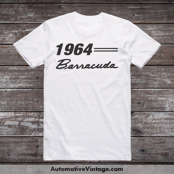 1964 Plymouth Barracuda Car Model T-Shirt White / S T-Shirt