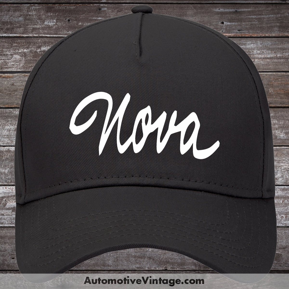 Chevrolet Nova Late 60S Emblem Car Hat Black Model