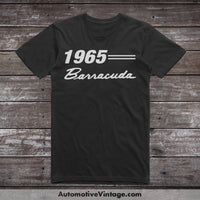 1965 Plymouth Barracuda Car Model T-Shirt Black / S T-Shirt