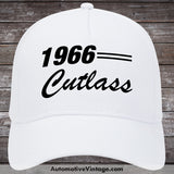 1966 Oldsmobile Cutlass Car Baseball Cap Hat White Model