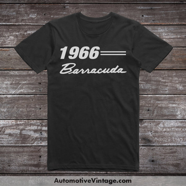 1966 Plymouth Barracuda Car Model T-Shirt Black / S T-Shirt
