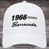 1966 Plymouth Barracuda Car Hat White Model