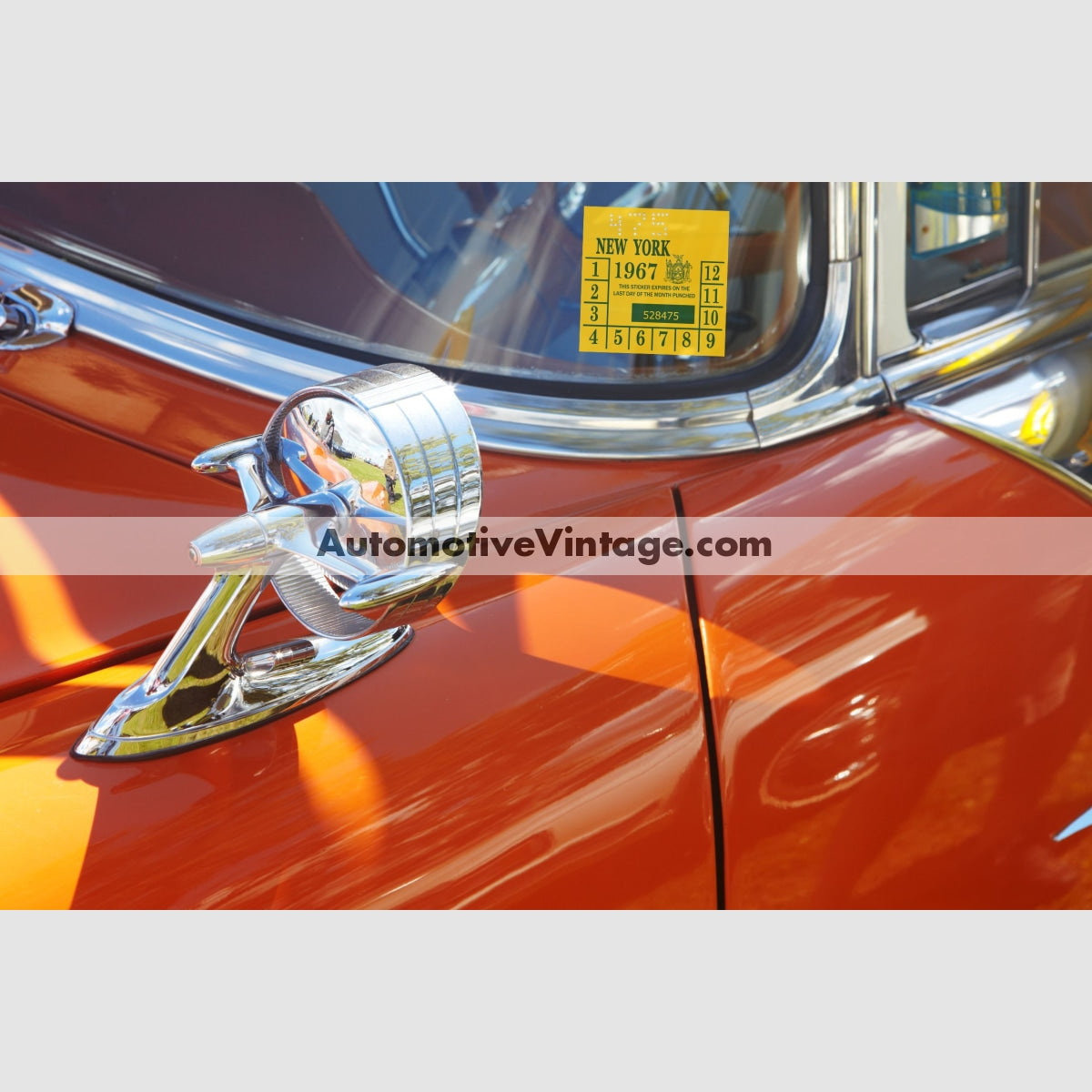 Vintage 1967 New York Windshield Inspection Sticker