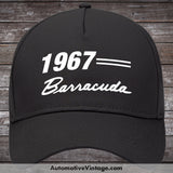 1967 Plymouth Barracuda Car Hat Black Model