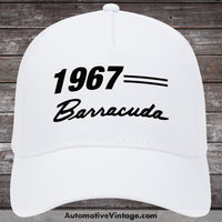 1967 Plymouth Barracuda Car Hat White Model