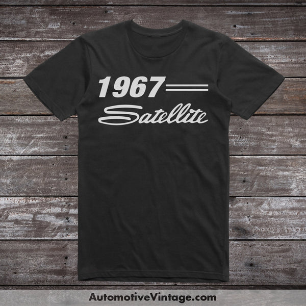 1967 Plymouth Satellite Car Model T-Shirt Black / S T-Shirt