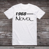 1968 Chevrolet Nova Car Model T-Shirt White / S T-Shirt