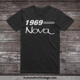1969 Chevrolet Nova Car Model T-Shirt Black / S T-Shirt