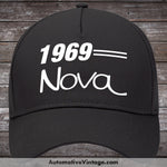 1969 Chevrolet Nova Car Hat Black Model