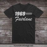 1969 Ford Fairlane Car Model T-Shirt Black / S T-Shirt