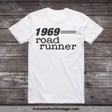 1969 Plymouth Road Runner Car Model T-Shirt White / S T-Shirt