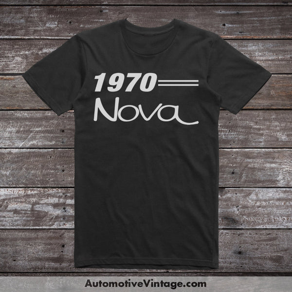 1970 Chevrolet Nova Car Model T-Shirt Black / S T-Shirt