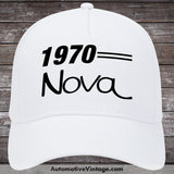 1970 Chevrolet Nova Car Hat White Model