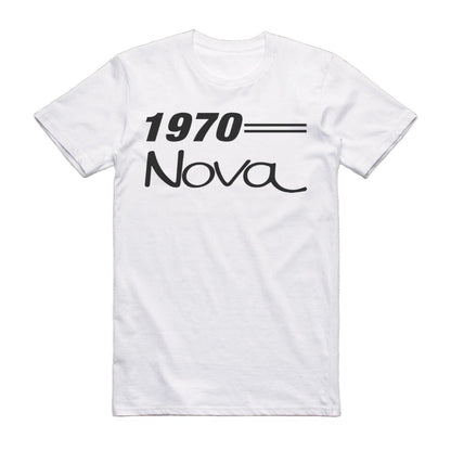 1970 Chevrolet Nova Car Model T-Shirt White / S T-Shirt