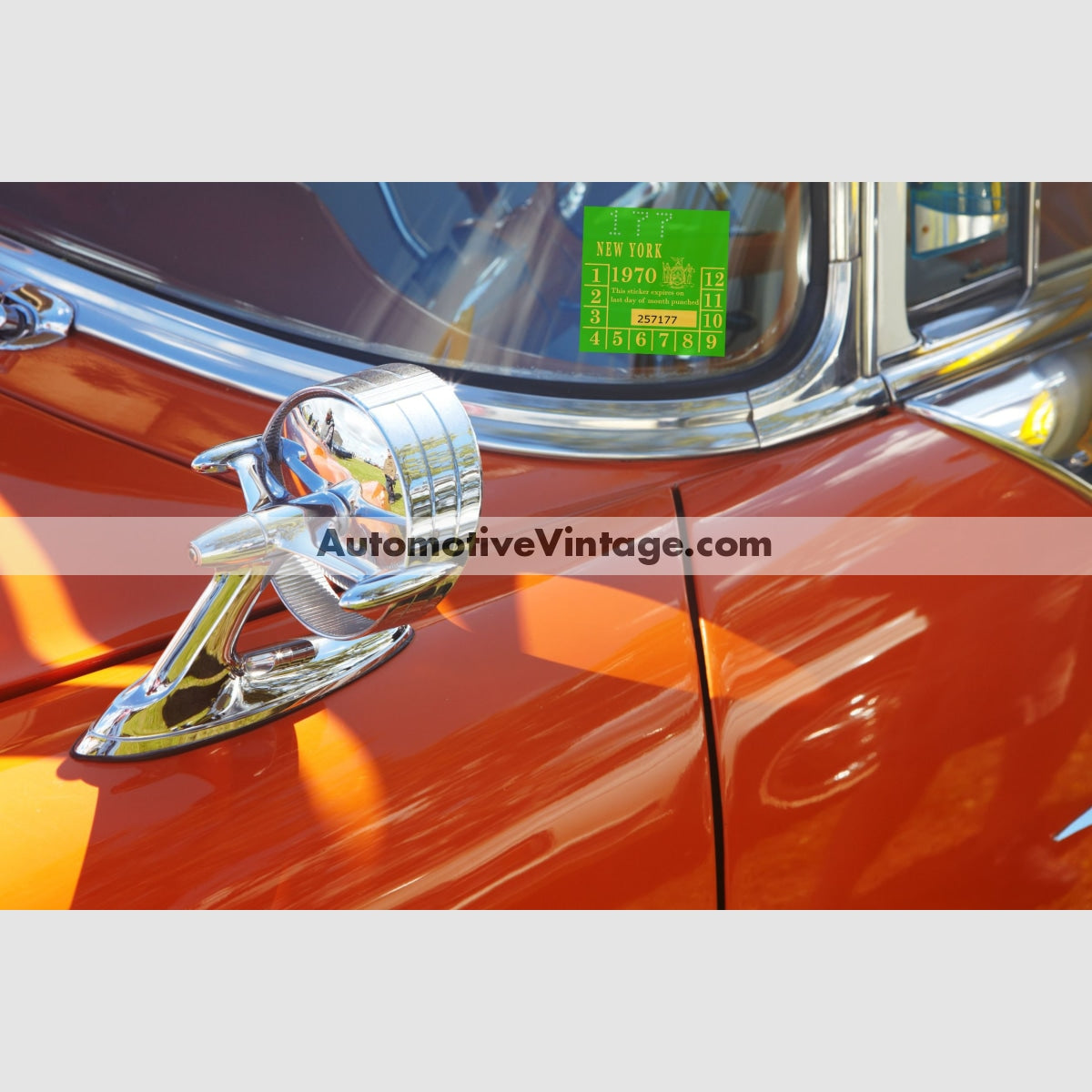 Vintage 1970 New York Windshield Inspection Sticker