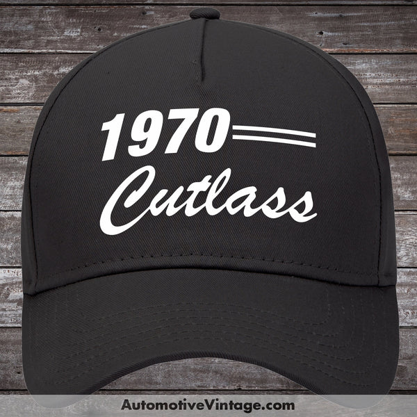 1970 Oldsmobile Cutlass Car Baseball Cap Hat Black Model
