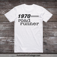 1970 Plymouth Road Runner Car Model T-Shirt White / S T-Shirt
