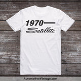 1970 Plymouth Satellite Car Model T-Shirt White / S T-Shirt