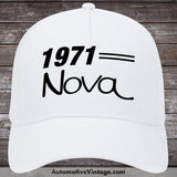 1971 Chevrolet Nova Car Hat White Model
