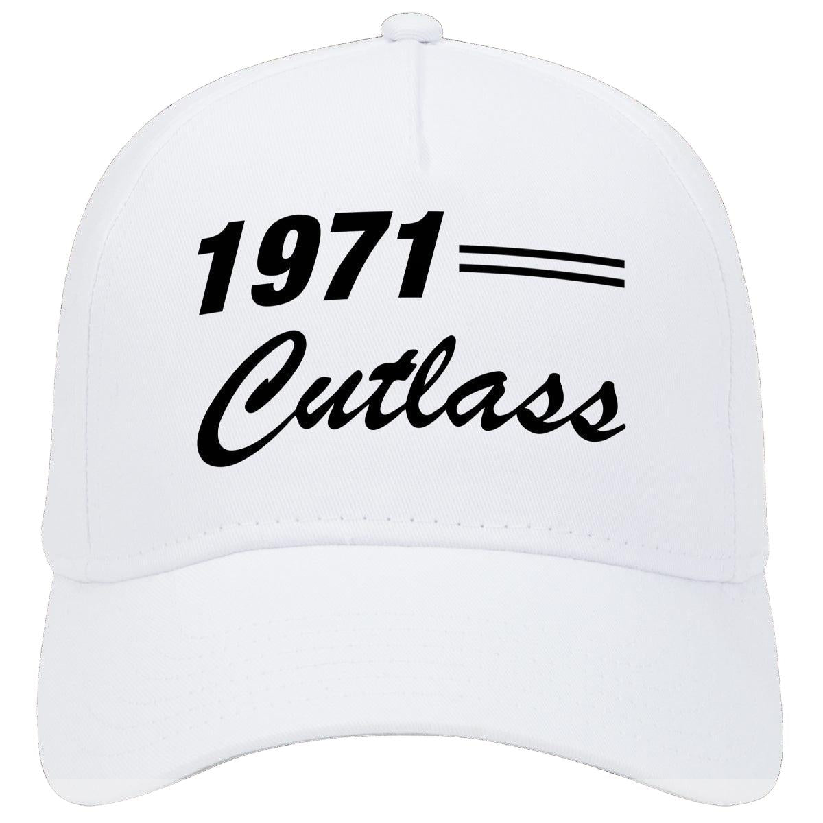 1971 Oldsmobile Cutlass Car Baseball Cap Hat White Model