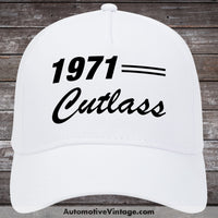 1971 Oldsmobile Cutlass Car Baseball Cap Hat White Model
