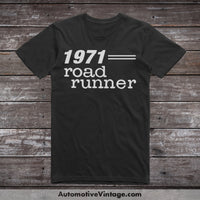 1971 Plymouth Road Runner Car Model T-Shirt Black / S T-Shirt