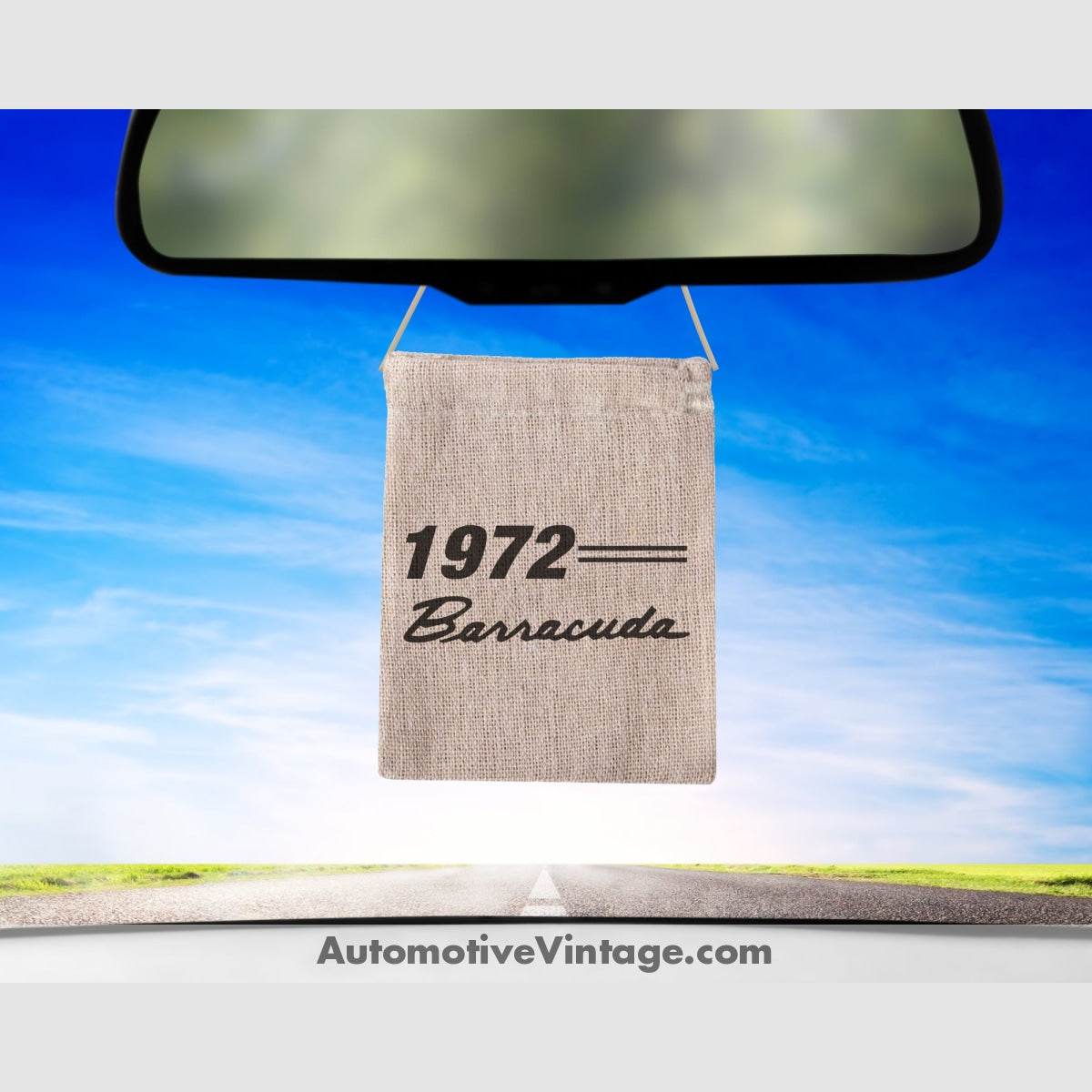 1972 Plymouth Barracuda Burlap Bag Air Freshener Baby Powder Car Model Fresheners