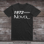 1972 Chevrolet Nova Car Model T-Shirt Black / S T-Shirt