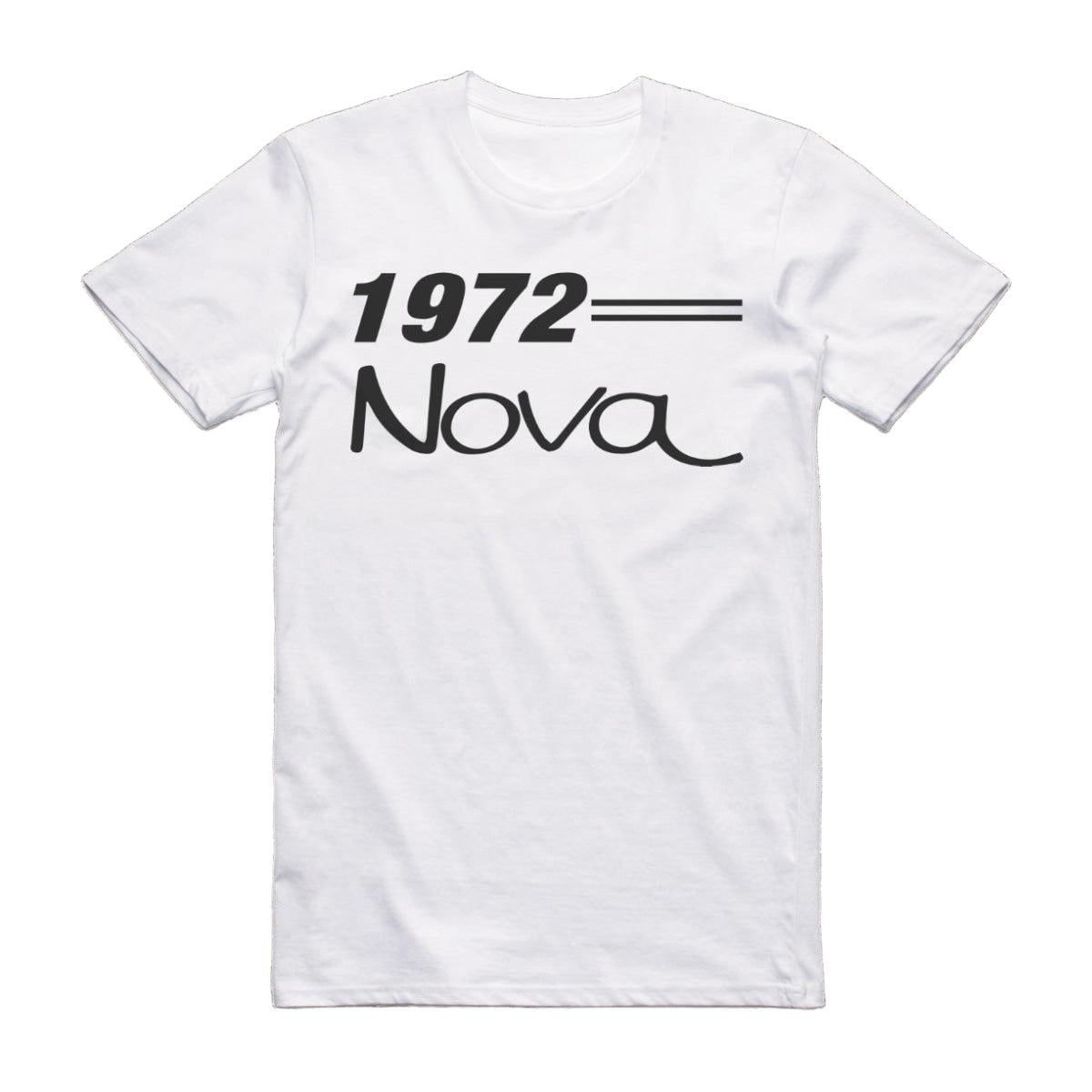 1972 Chevrolet Nova Car Model T-Shirt White / S T-Shirt