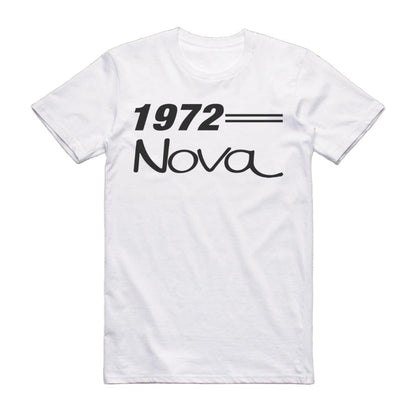 1972 Chevrolet Nova Car Model T-Shirt White / S T-Shirt