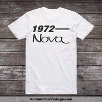 1972 Chevrolet Nova Car Model T-Shirt White / S T-Shirt