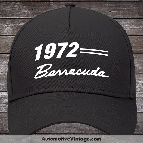 1972 Plymouth Barracuda Car Hat Black Model