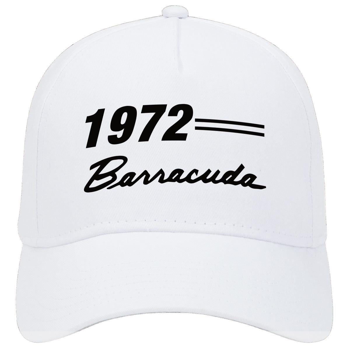 1972 Plymouth Barracuda Car Hat White Model