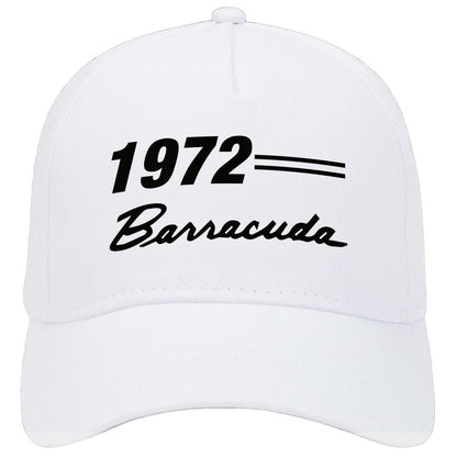 1972 Plymouth Barracuda Car Hat White Model