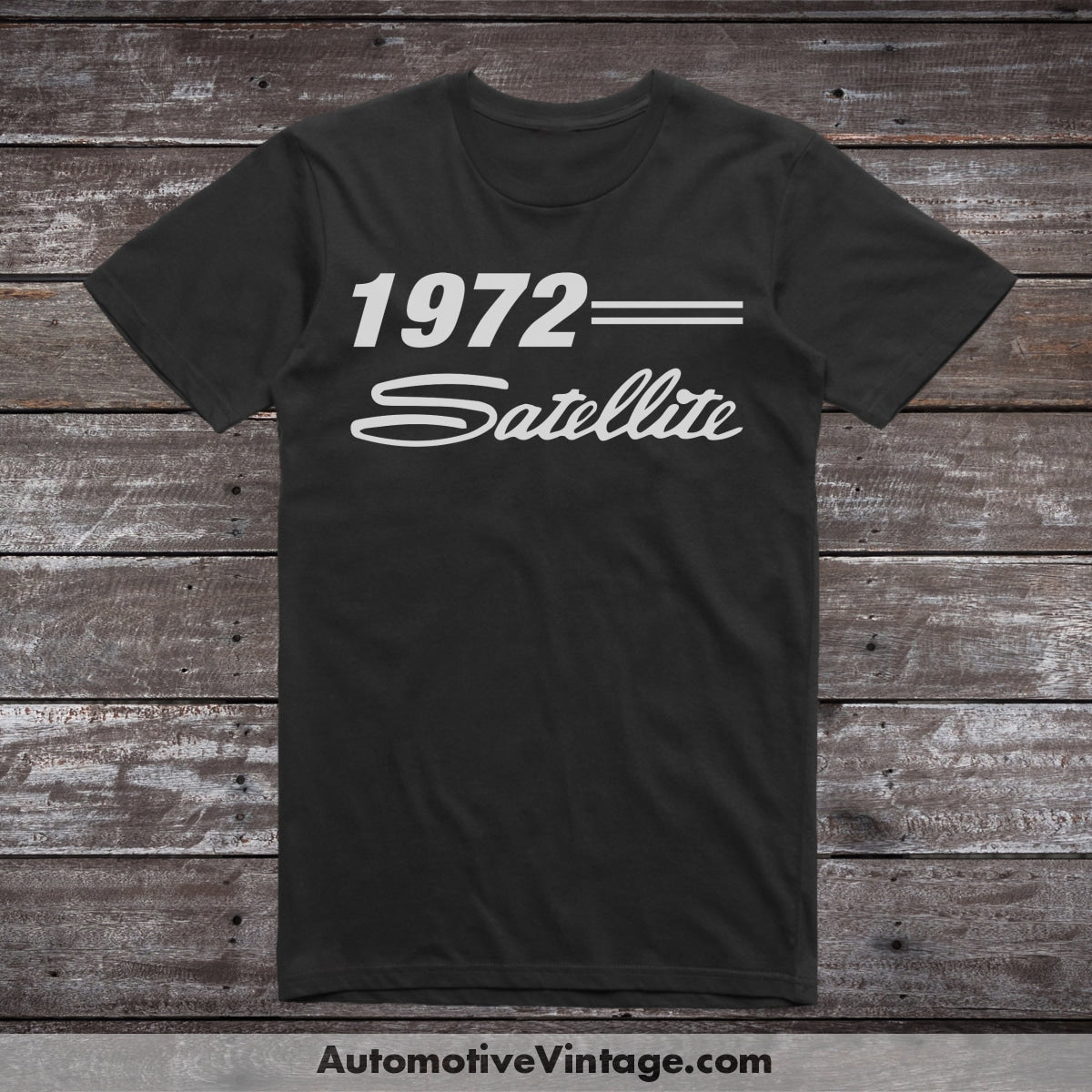 1972 Plymouth Satellite Car Model T-Shirt Black / S T-Shirt