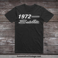 1972 Plymouth Satellite Car Model T-Shirt Black / S T-Shirt