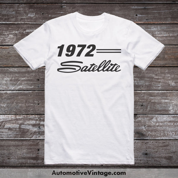 1972 Plymouth Satellite Car Model T-Shirt White / S T-Shirt