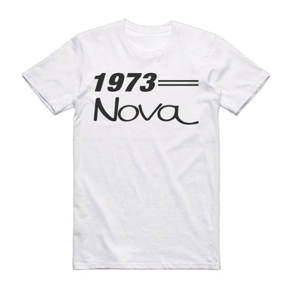 1973 Chevrolet Nova Car Model T-Shirt White / S T-Shirt