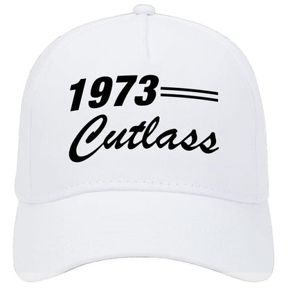 1973 Oldsmobile Cutlass Car Baseball Cap Hat White Model